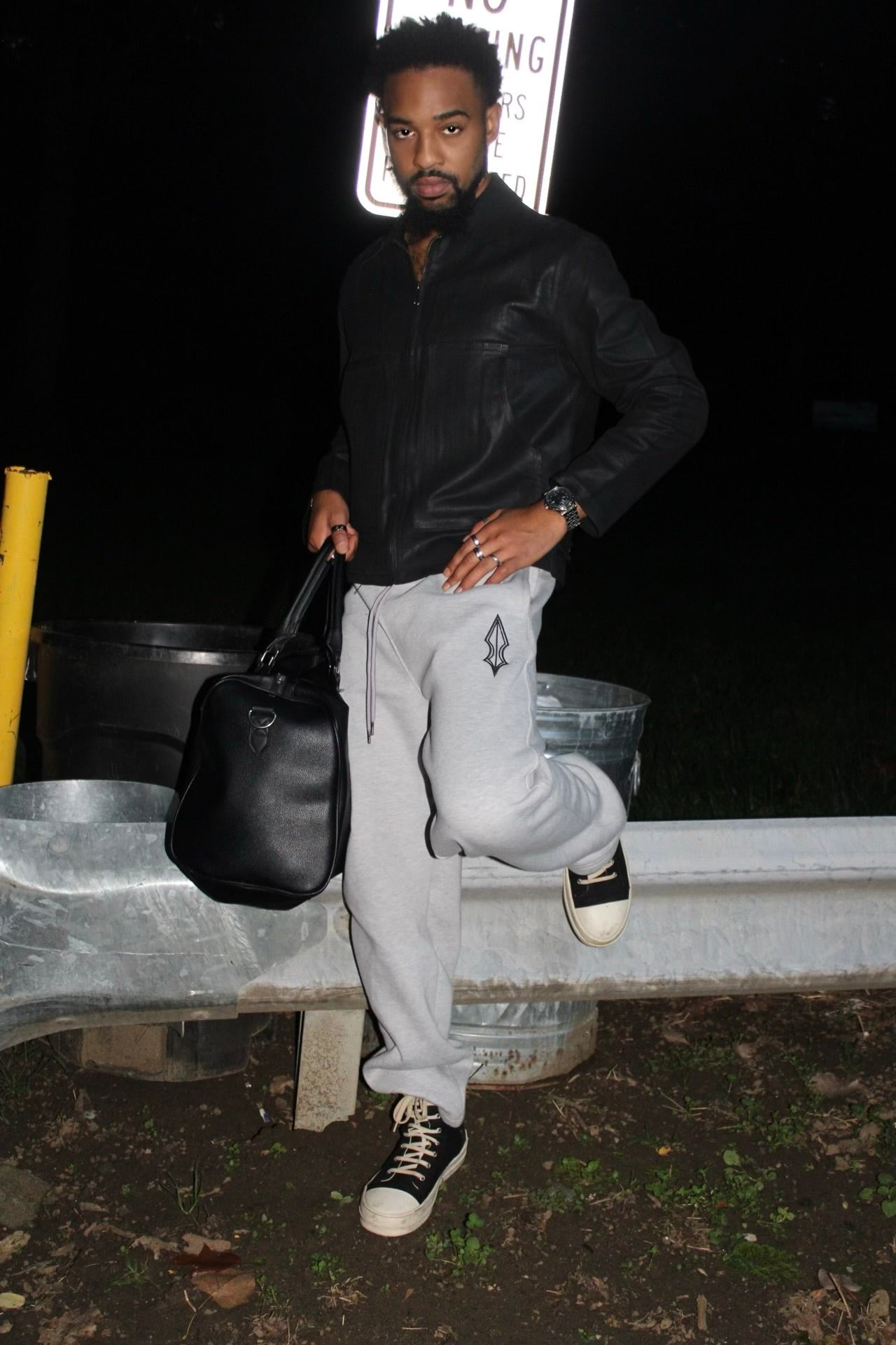 Dad sweats styled in real life